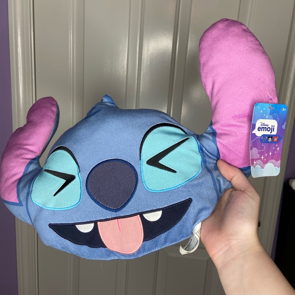 Disney Emoji Stitch Stuffed Pillow